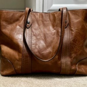 Frye Melissa Shopper Tote- cognac